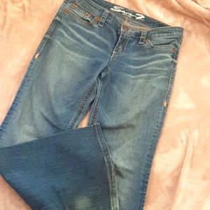 Seven women's low rise flare jeans y2k